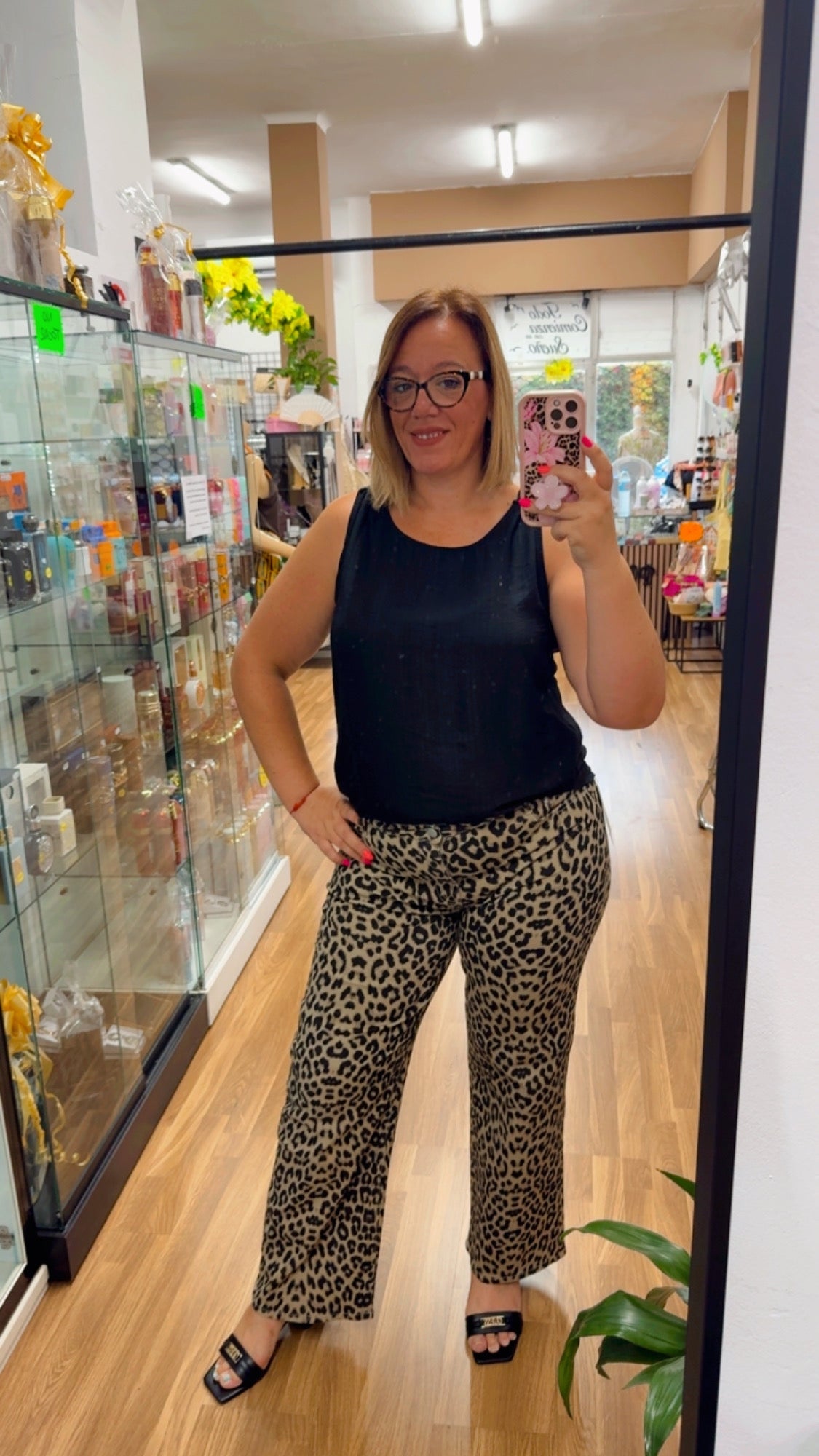 Pantalón vaquero Animal Print
