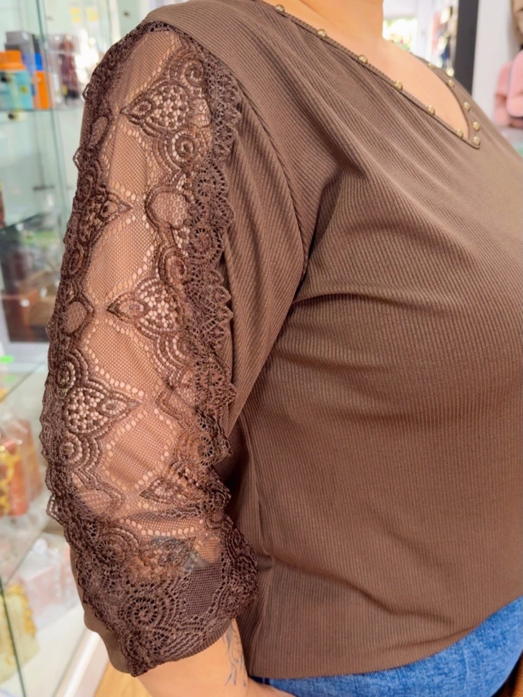 Camiseta encaje