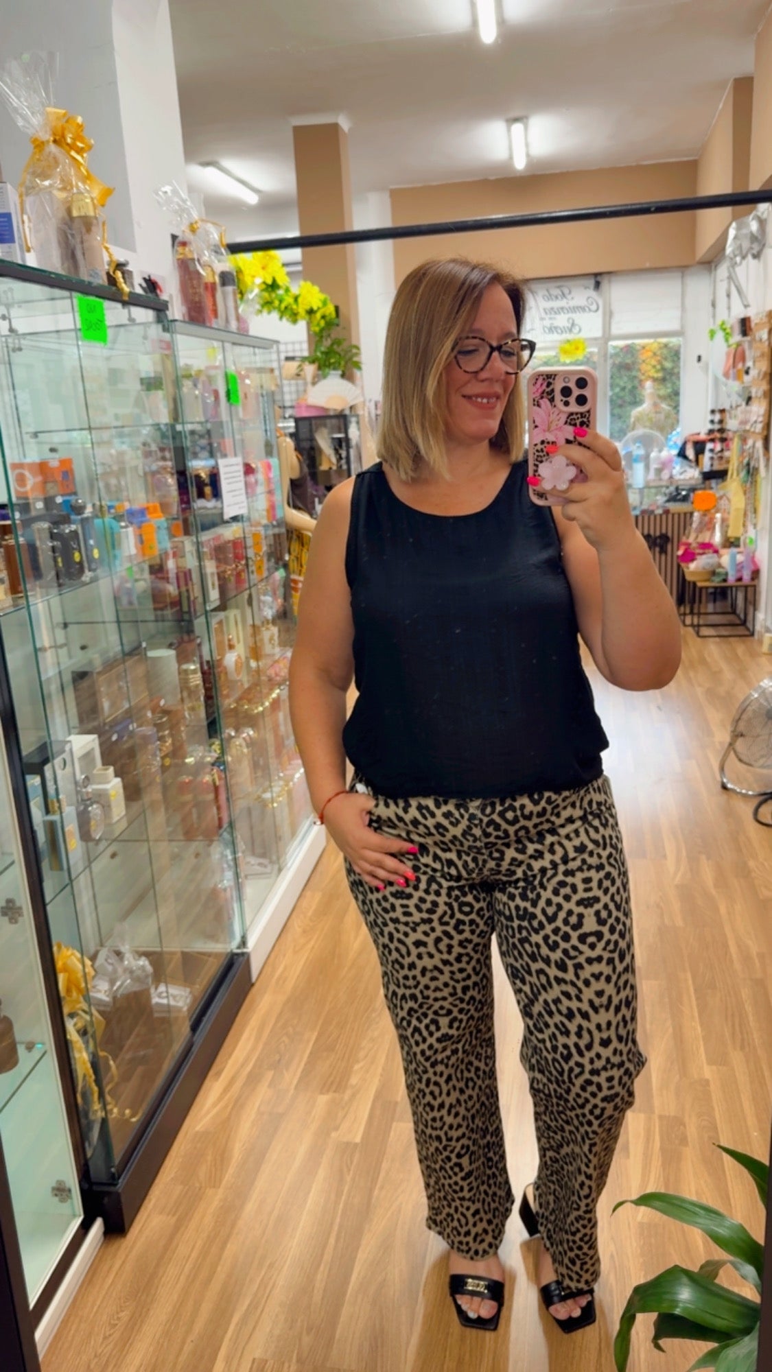 Pantalón vaquero Animal Print