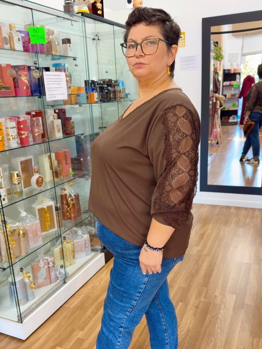 Camiseta encaje