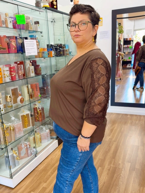 Camiseta encaje