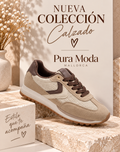 Deportivas beige y marrón