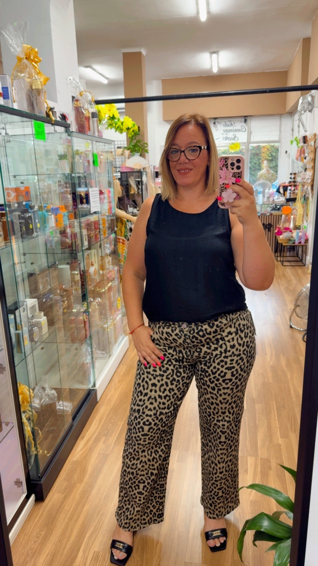 Pantalón vaquero Animal Print